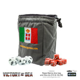 Victory at Sea - Regia Marina Dice and Dice bag